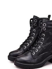 Moda In Pelle Bellzie Lace Up Leather Ankle Boots - Image 5 of 5
