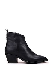 Moda in Pelle Maevie Pointed Side Zip Western Boots Stud Back Detail - Image 1 of 5