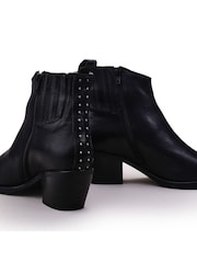 Moda in Pelle Maevie Pointed Side Zip Western Boots Stud Back Detail - Image 4 of 5