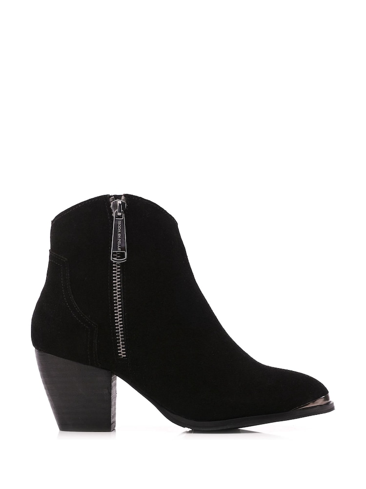 Moda In Pelle Dania Western Style Ankle Boots - Image 1 of 4