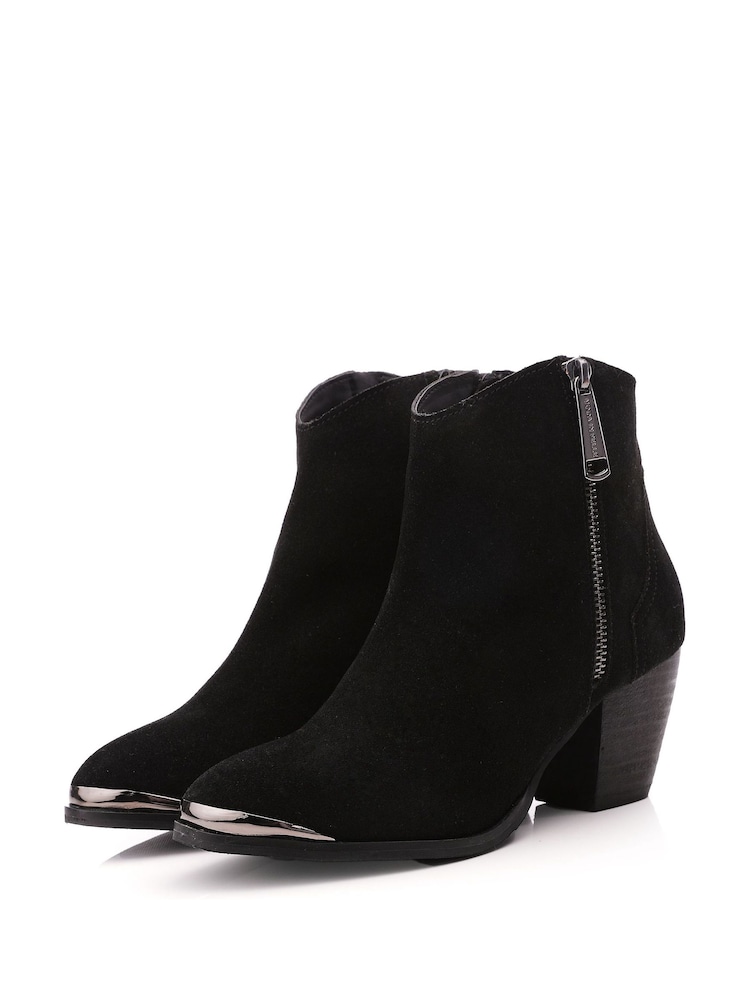 Moda In Pelle Dania Western Style Ankle Boots - Image 2 of 4