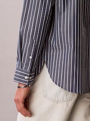 Calvin Klein Relaxed Cotton Poplin Stripe Shirt - Imagen 6 de 7