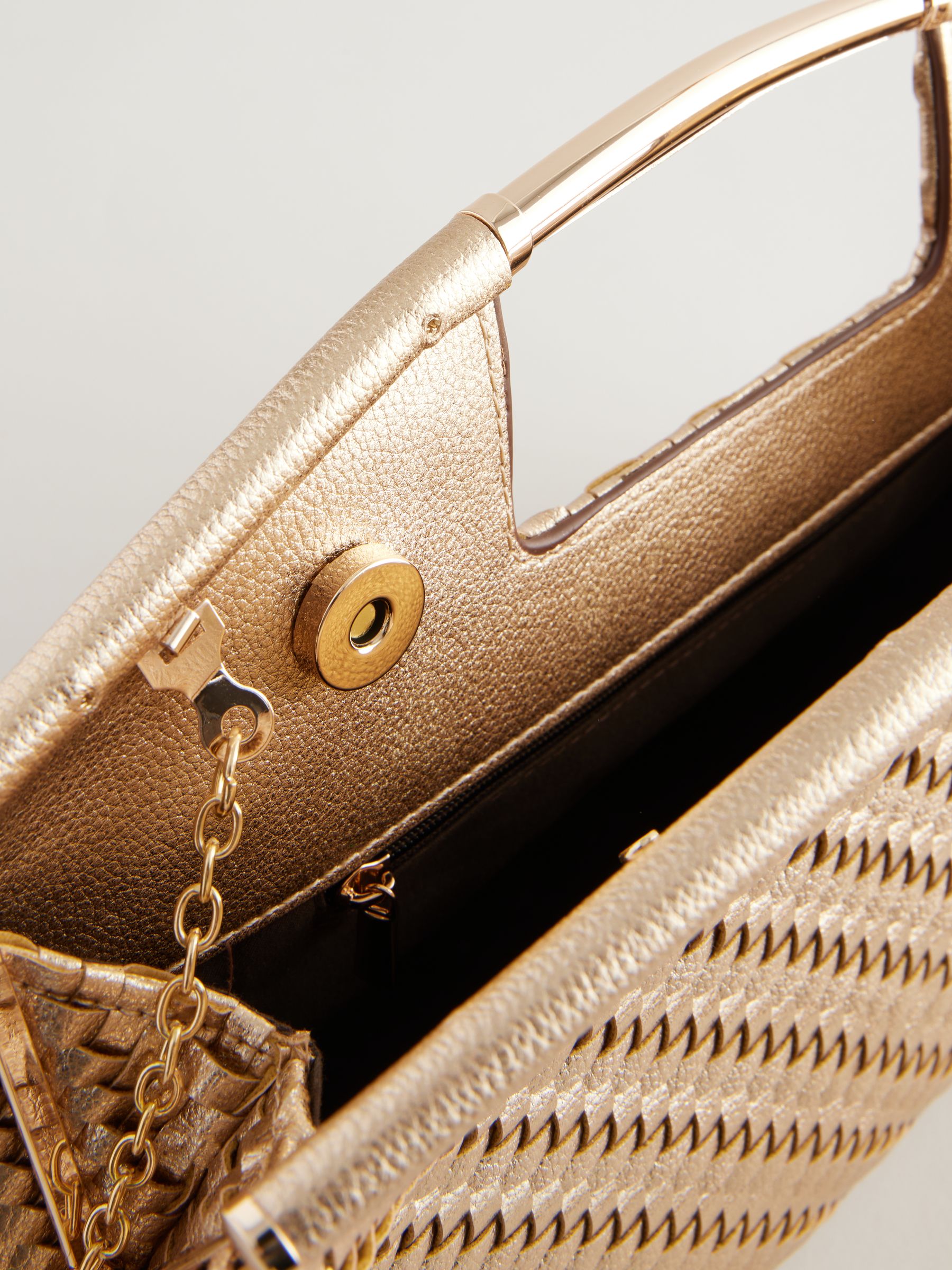 Buy Gold Metal Handle Bag from Next Ireland