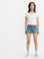 Levi's® Blue Superlow 100% Cotton Shorts - Image 1 of 5