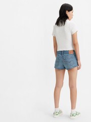 Levi's® Blue Superlow 100% Cotton Shorts - Image 2 of 5