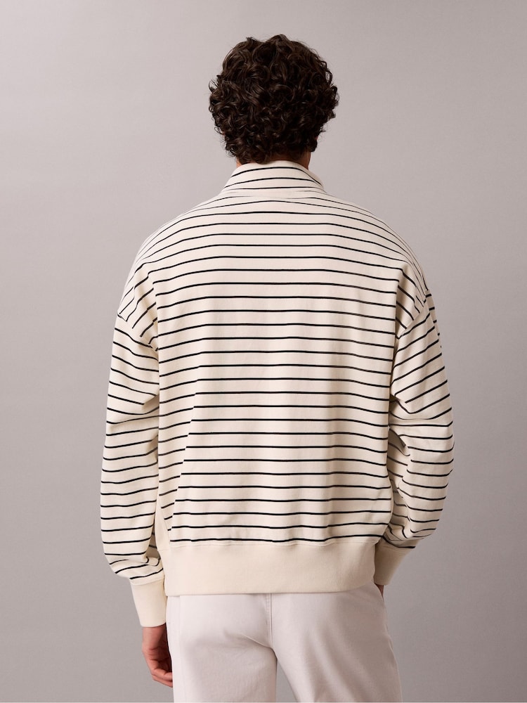 Calvin Klein Relaxed Cotton Terry սվիտեր - Պատկեր 2 5-ից