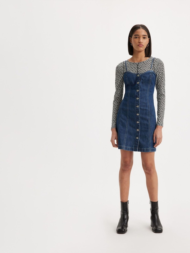 Levi's® Blue Malene Bustier Dress - Image 1 of 7