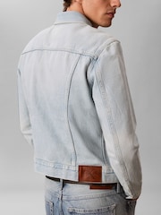 Calvin Klein Slim Denim Trucker Jacket - 6의 이미지 3