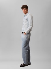Calvin Klein Slim Denim Trucker Jacket - 6의 이미지 5