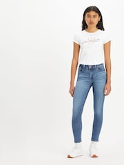 Синий - ® Джинсы с двумя пуговицами Levi's 711™ - Изображение 6 из 9