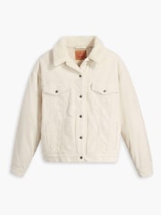 Levi's® White Curve 90s Sherpa Trucker Jacket - Image 1 of 2