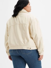 Levi's® White Curve 90s Sherpa Trucker Jacket - Image 2 of 2