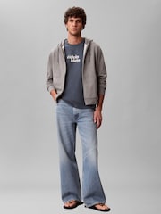 Calvin Klein Blue Relaxed Logo T-Shirt - Image 3 of 6