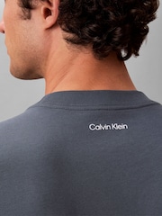 Calvin Klein Blue Relaxed Logo T-Shirt - Image 5 of 6