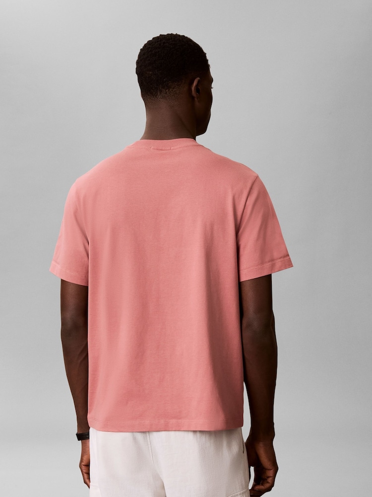 Calvin Klein Pink Monogram T-Shirt - Image 2 of 6