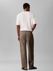 Calvin Klein Green Comfort Cotton Relaxed Chino Trousers - Image 2 of 6