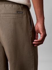 Calvin Klein Green Comfort Cotton Relaxed Chino Trousers - Image 3 of 6