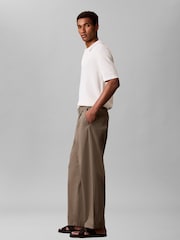 Calvin Klein Green Comfort Cotton Relaxed Chino Trousers - Image 5 of 6