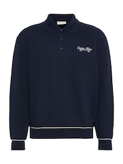 Calvin Klein Embroidered Logo Polo Sweatshirt - Εικόνα 1 του 1
