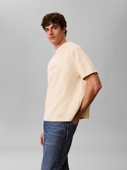 Calvin Klein Yellow Relaxed Logo Appliqué T-Shirt - Image 3 of 5
