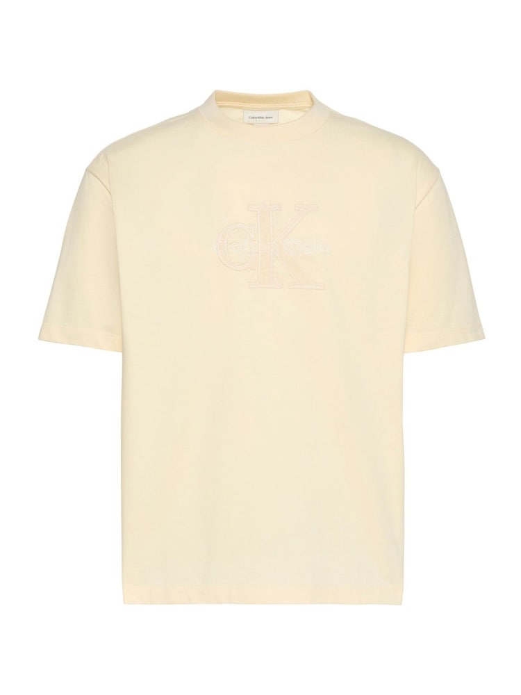 Calvin Klein Yellow Relaxed Logo Appliqué T-Shirt - Image 5 of 5