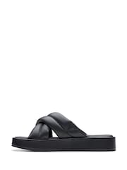 Clarks Black Leather Alda Glide Sandals - Image 2 of 7
