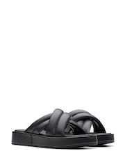 Clarks Black Leather Alda Glide Sandals - Image 4 of 7