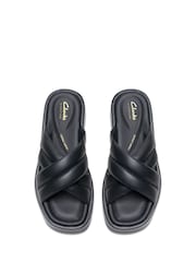 Clarks Black Leather Alda Glide Sandals - Image 6 of 7