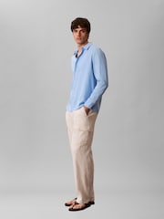 Calvin Klein Blue Stretch Woven Shirt - Image 5 of 6