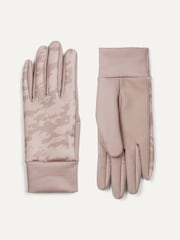Pink - Sealskinz Ryston Damen Wasserabweisende, bedruckte Handschuhe aus Nano-Fleece - Bild 1 von 3