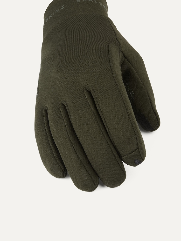 Зеленый - Непромокаемые флисовые перчатки Sealskinz Acle - Image 3 of 3