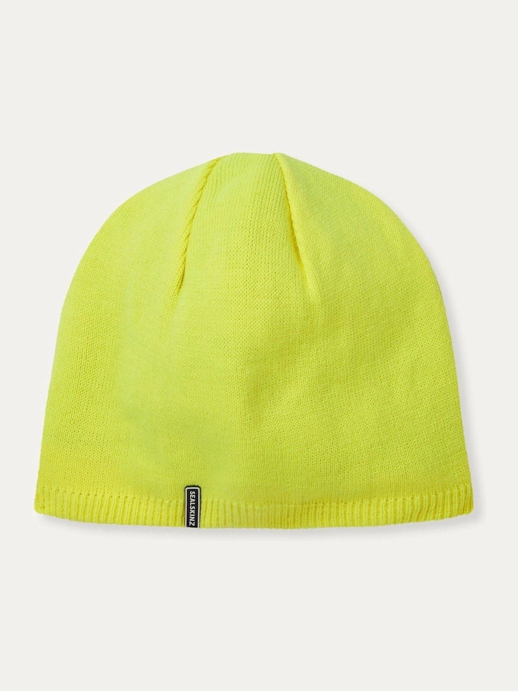 Žltá - Nepromokavá pletená čiapka do chladného počasia Sealskinz Cley - Obrázok 1 z 2
