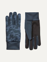 Синий - Водоотталкивающие флисовые перчатки с принтом скинз Sealskinz Ryston - Изображение 1 из 3