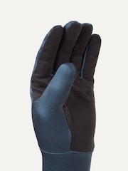 Синий - Водоотталкивающие флисовые перчатки с принтом скинз Sealskinz Ryston - Изображение 2 из 3