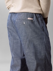 Pantalones Calvin Klein de algodón chambray con cordón ajustable - Imagen 3 de 5