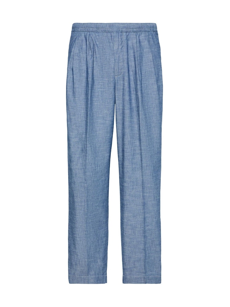 Pantalones Calvin Klein de algodón chambray con cordón ajustable - Imagen 5 de 5