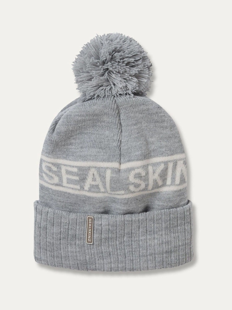 Sealskinz Heacham Waterproof Cold Weather Icon Bobble Hat - Image 1 of 2
