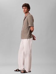 Calvin Klein Natural Textured Knit Short Sleeve Shirt - Image 5 of 6