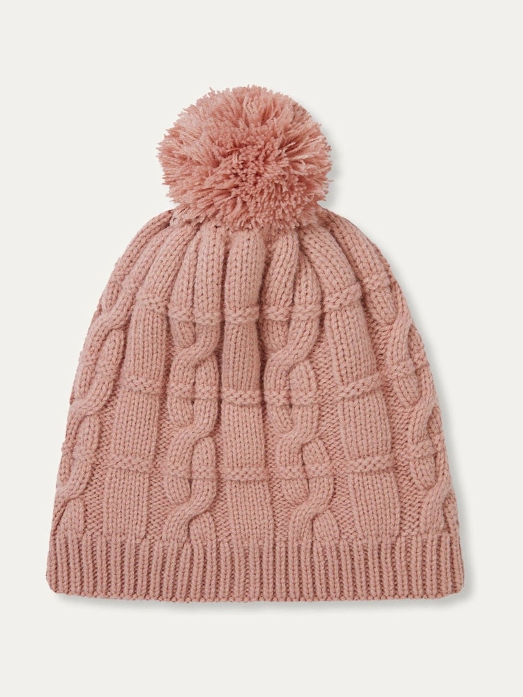 Sealskinz Hemsby Waterproof Cold Weather Cable Knit Bobble Hat - Image 2 of 2