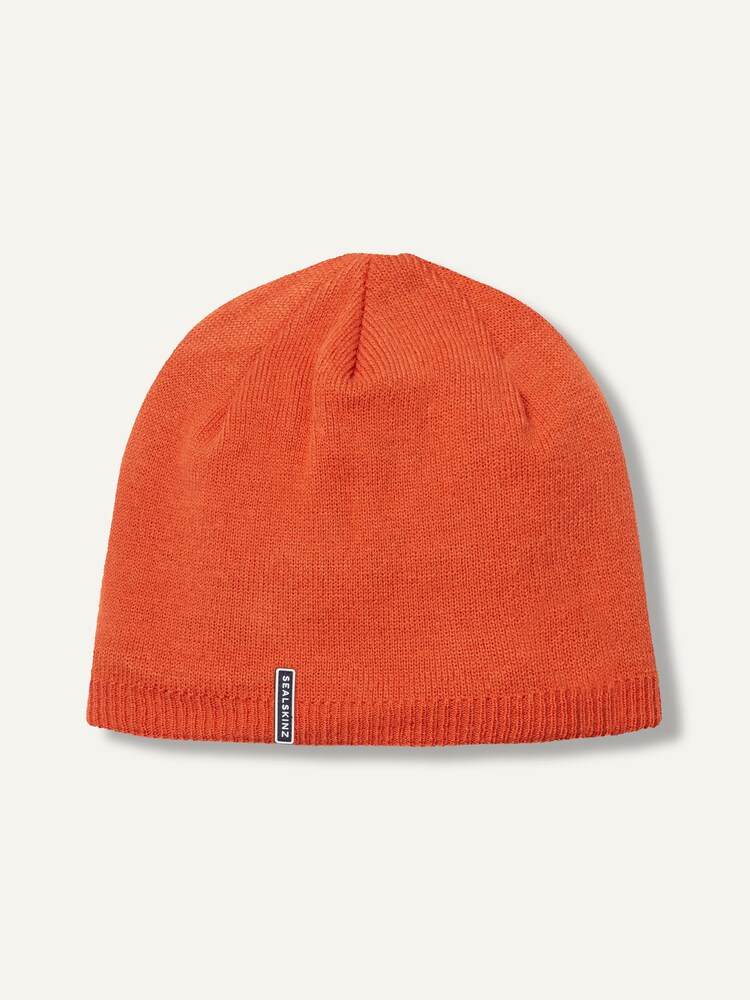 Orange - Sealskinz Cley Wasserdichte Beanie für kaltes Wetter - Bild 1 von 2 Orange - Sealskinz Cley Wasserdichte Beanie für kaltes Wetter - Bild 1 von 2