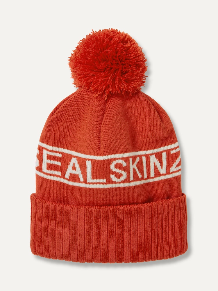 Sealskinz Heacham Waterproof Cold Weather Icon Bobble Hat - Image 2 of 2