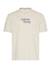 Calvin Klein White/Cream Relaxed Logo T-Shirt - Image 6 of 6