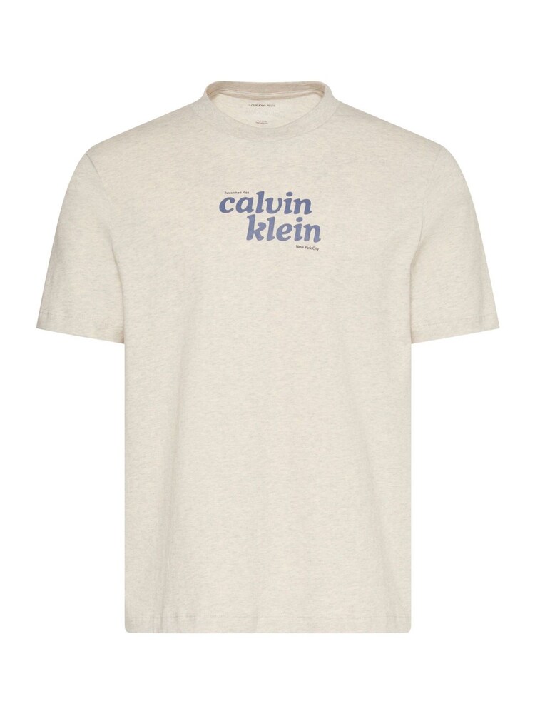 Calvin Klein White/Cream Relaxed Logo T-Shirt - Image 6 of 6