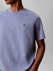 Calvin Klein Blue Monogram T-Shirt - Image 3 of 6