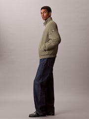 Calvin Klein Olive Green Padded Nylon Zip Up Jacket - Image 3 of 7