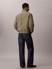 Calvin Klein Olive Green Padded Nylon Zip Up Jacket - Image 4 of 7