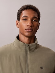 Calvin Klein Olive Green Padded Nylon Zip Up Jacket - Image 5 of 7