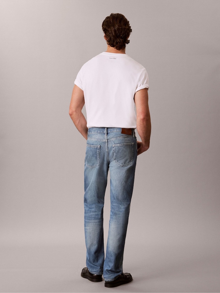 Calvin Klein Blue Standard Straight Jeans - Image 2 of 6 Calvin Klein Blue Standard Straight Jeans - Image 2 of 6
