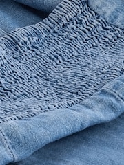 Mid Blue Denim Midi Dress - Image 6 of 6