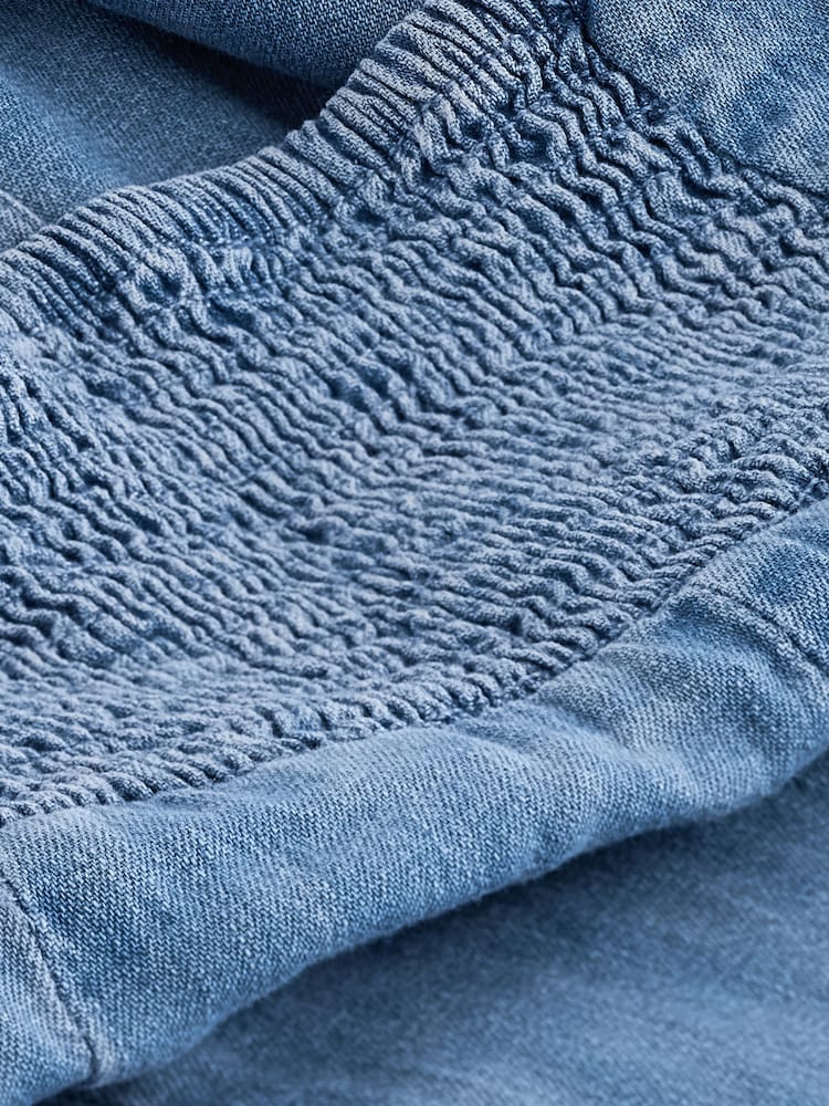 Mid Blue Denim Midi Dress - Image 6 of 6
